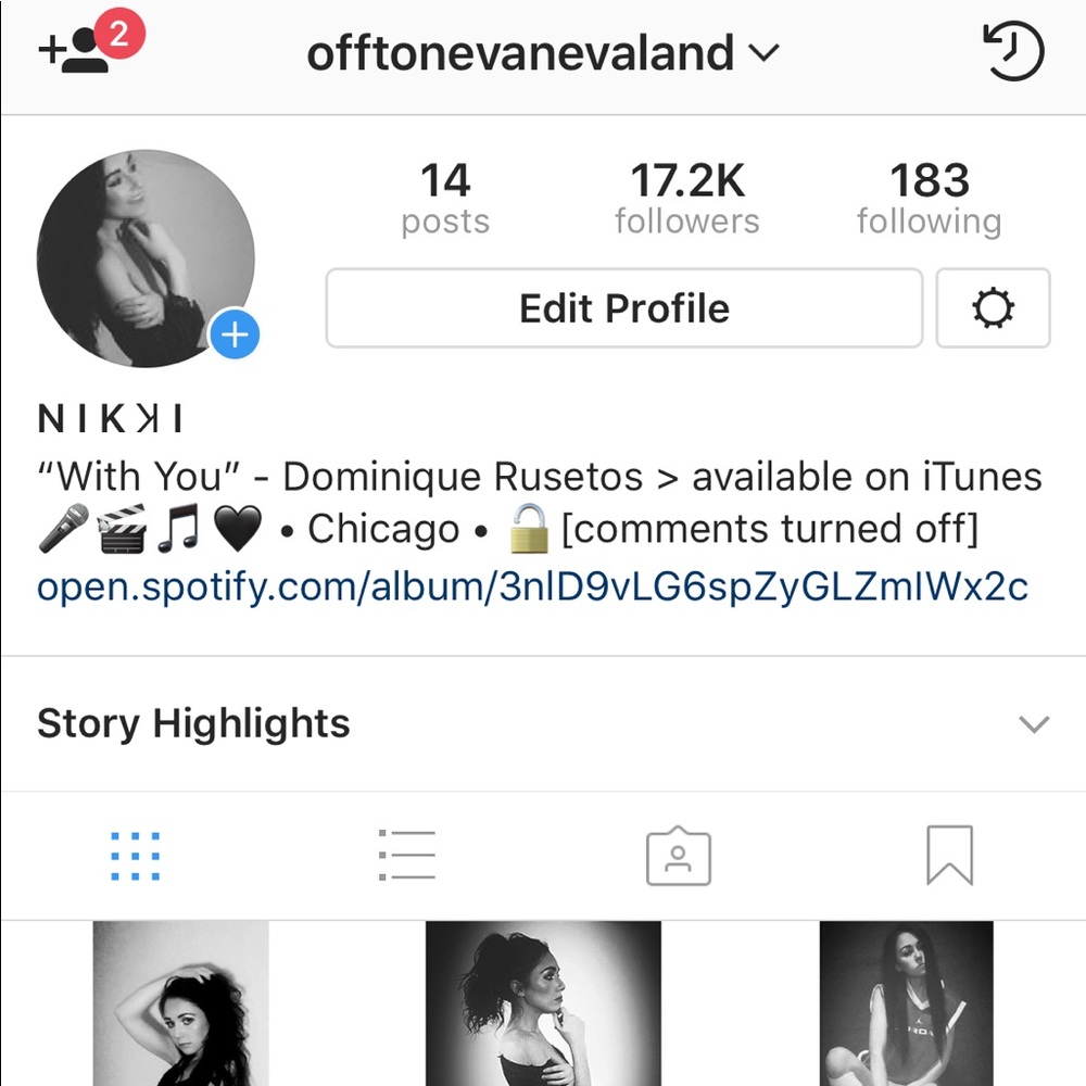 Instagram account
